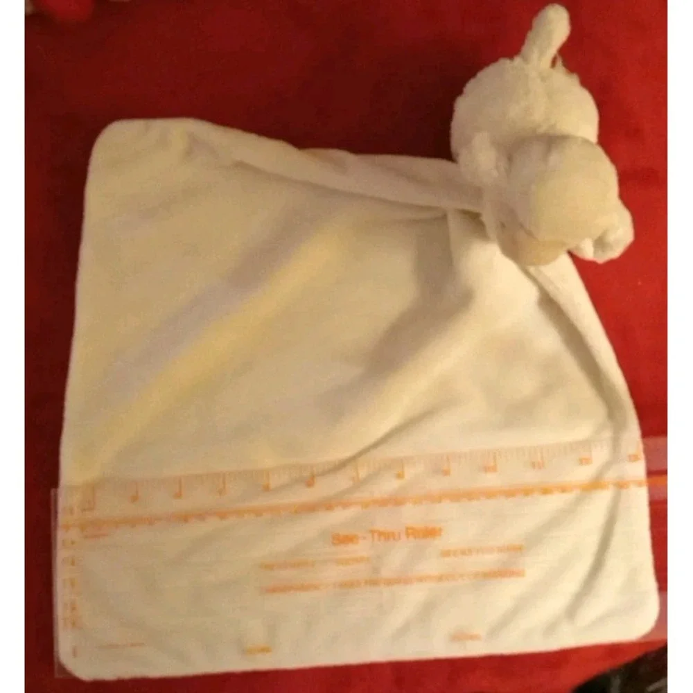 Jellycat Bashful Lamb Soother Cream White Sheep Plush Baby Security Blanket 13in